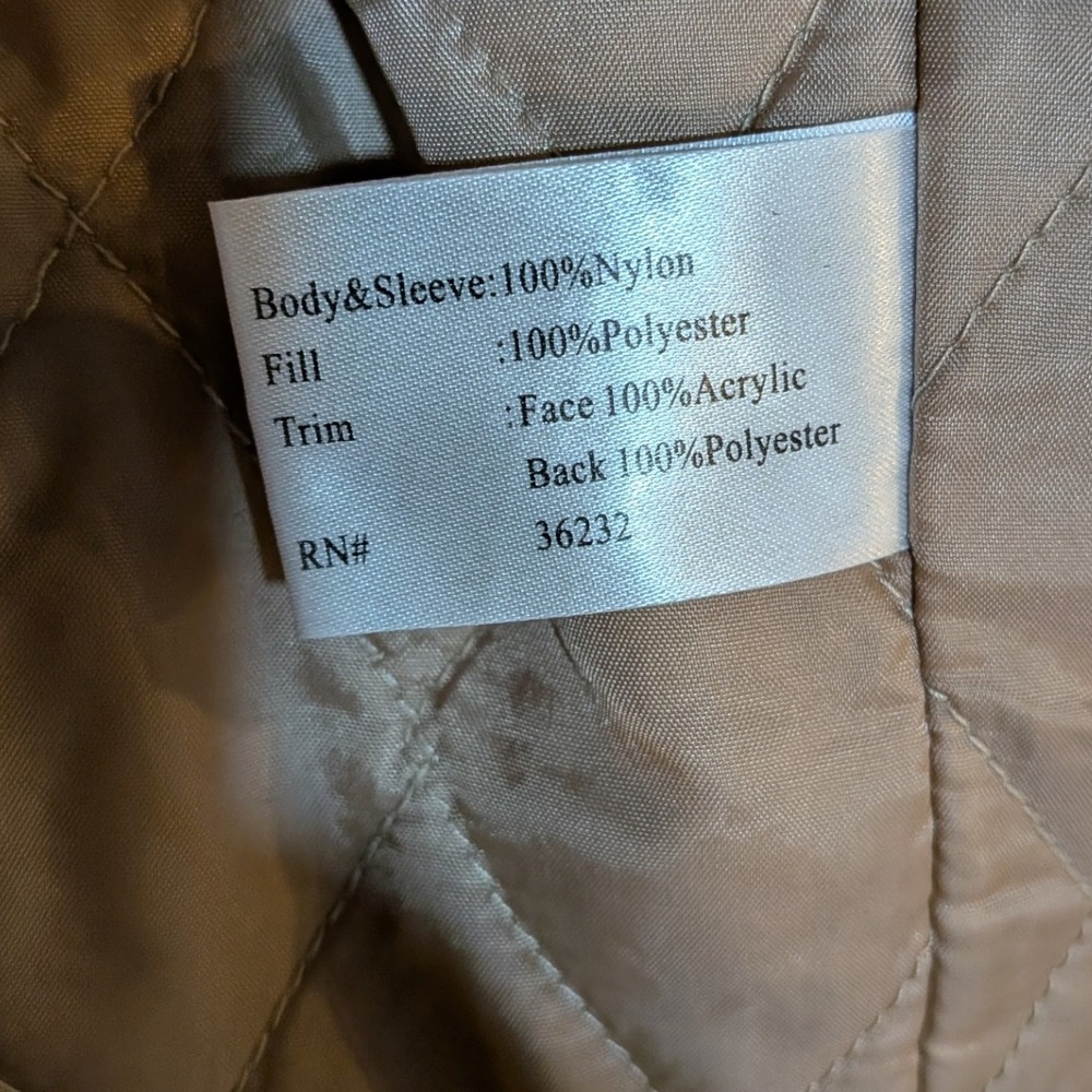 Boho Western Cowgirl Y2K Penny Lane Denim Faux Fur Lined M Trucker Zip Jacket - Picture 12 of 13
